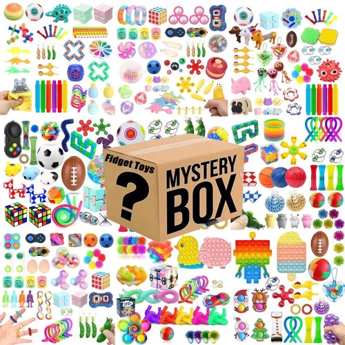 Überraschungsbox 6–50 Stück Fidget-Spielzeug – Zufälliges, gemischtes Sensorik- und Anti-Stress-Spielzeug, Beruhigungsset gegen Angst/TDAH, Mitgebsel für Kinder