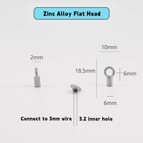 Cabezal conector para jalacables de acero al carbono — accesorio para jalacables, guía automática para cable de 3 mm