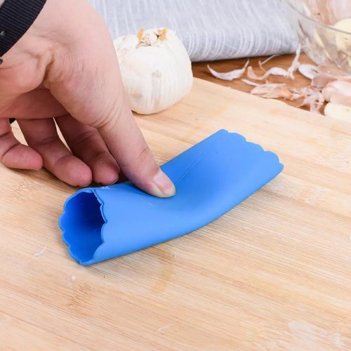Siliconen knoflookpeller — Geurvrij, handmatig en licht