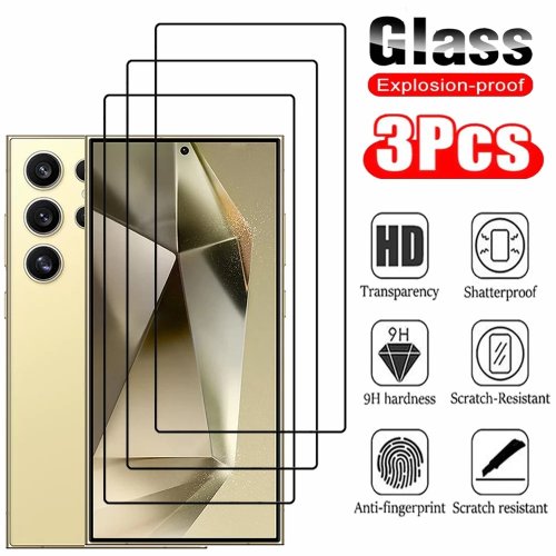 Samsung Galaxy S26 S25 S24 Ultra および Aシリーズ (A17 A27 A37 A57 A56 A36 A26 A16 A55 A54 A53 A35) 対応 強化ガラスフィルム