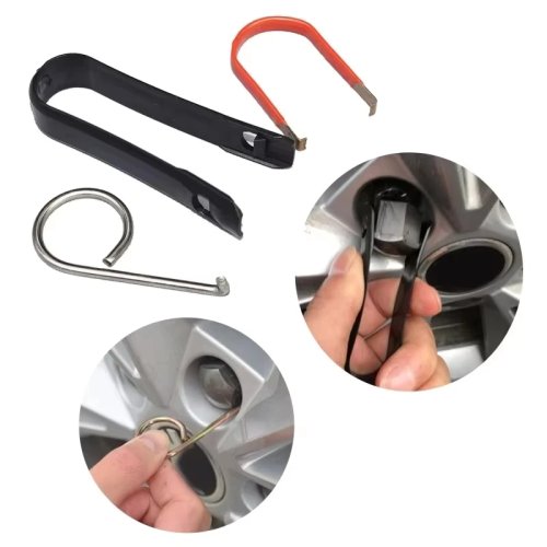 Car Wheel Hub Cap Remover Tool – Key/Puller for Alloy Wheel Nut Covers