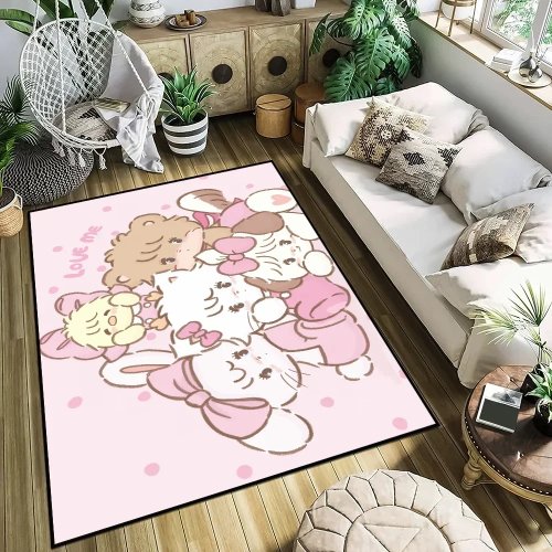 Kleiner, superabsorbierender Anti-Rutsch-Teppich für Bad, Küche & Schlafzimmer – niedliches Motiv