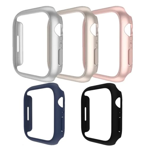 Mattes PC-Bumper-Case für Apple Watch (38/40/41/42/44/45/46 mm) kompatibel mit Series 1–10 – Rahmenschutz, ohne Displayschutz