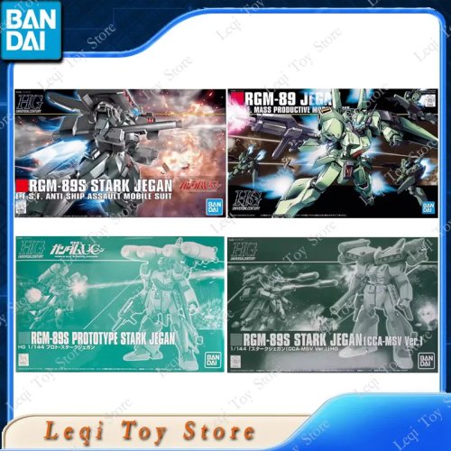 Bandai Original HG RGM-89S Stark Jegan (CCA-MSV) Kit de Modelo - Figura de Acción Coleccionable