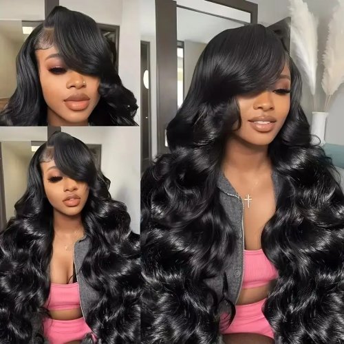 Парик бразильский Body Wave из натуральных virgin волоc, HD lace, фронтальная/360, 13x4/13x6/5x5, плотность 180%/200%, 16–40 дюймов, узлы предварительно отбелены