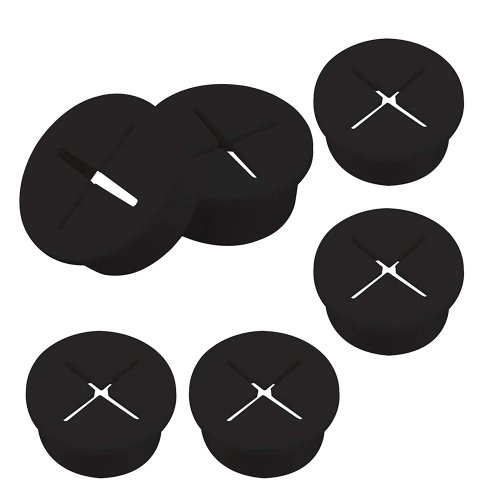 Silicone Desk Hole Cover - Cable Grommet for Cord Management