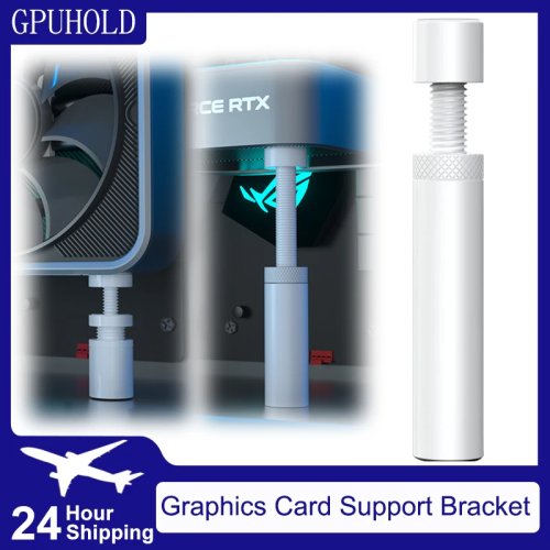 Giá đỡ GPU chống võng cho card đồ họa, Nhôm, Trắng, 27-120mm