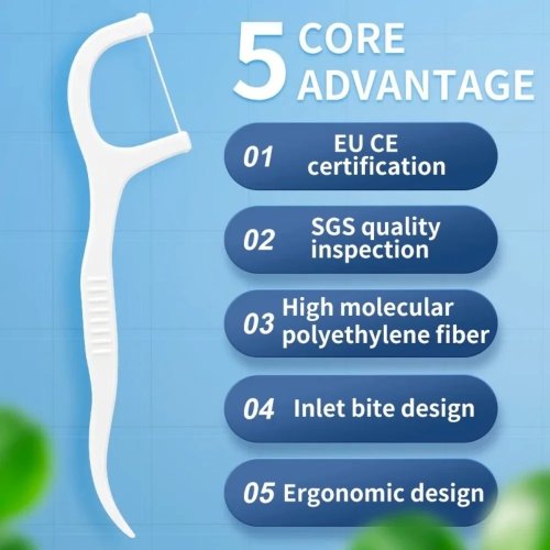 Jednorazowe nici dentystyczne 50/150/300/600 sztuk - Lekkie plastikowe wykałaczki do codziennej higieny jamy ustnej w domu