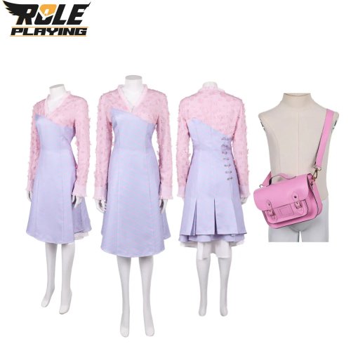 Glinda Cosplay Costume 2025 Wicked Movie Women's Skirt Dress Set Halloween Roleplay Suit