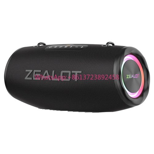 Cassa portatile ZEALOT S87 80W con subwoofer, impermeabile e luci RGB - per feste e outdoor