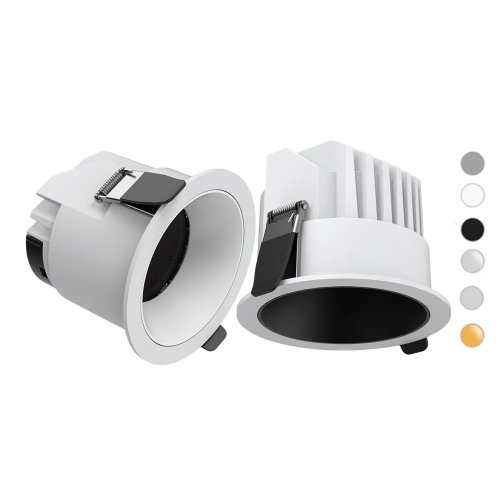 Đèn LED âm trần, COB có thể chỉnh độ sáng 12W/15W/18W/24W, Đèn chiếu điểm trần 120°, 30W/40W Chiếu sáng trong nhà