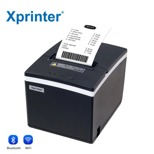 طابعة إيصالات حرارية Xprinter XP-E260L 3" (80 مم) طباعة حرارية مباشرة 200/260 مم/ث، USB / تسلسلي (RS232) / LAN
