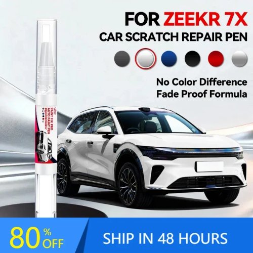Pluma de pintura para auto ZEEKR 7X 2024-2025 – Repara rayones, accesorio DIY, Negro Blanco Azul Verde