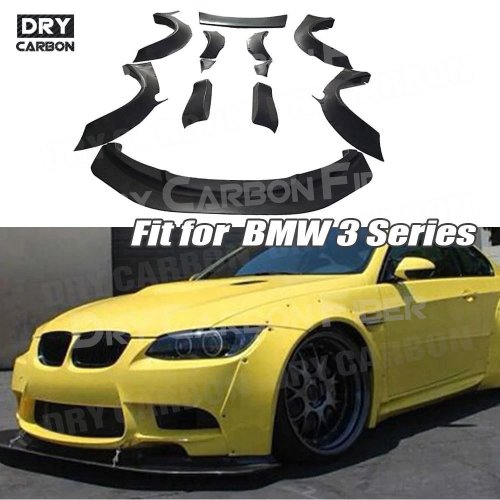 Bộ body kit Wide Body cho BMW 3 Series E92 M3 (2007–2012) – ốp mở rộng chắn bùn, vòm bánh và cánh gió sau