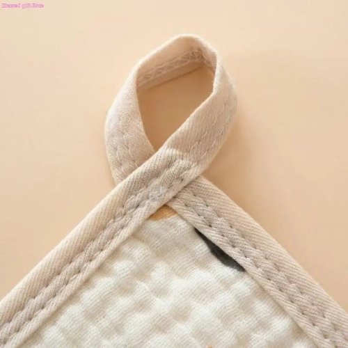 Yếm/khăn ợ sữa cho bé 4 lớp cotton — thấm hút cao, có móc treo