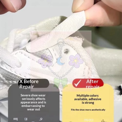 6 Stuks Schoenreparatiepleisters voor Hiel en Binnenvoering, Zelfklevende Reparatiestickers voor Sneakers