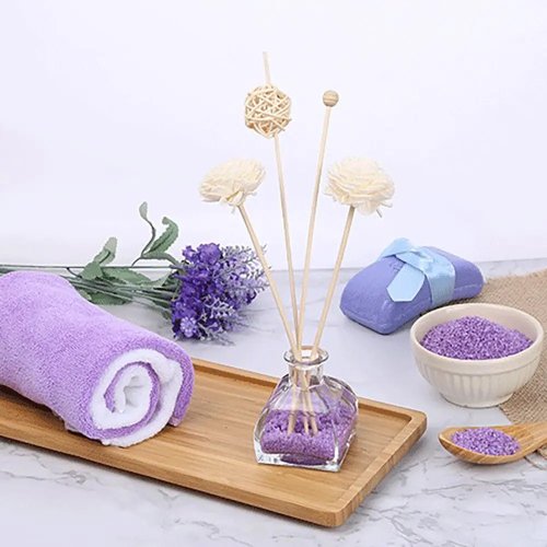 Rattan artificial flower reed diffuser — aromatherapy air freshener for bathroom & home décor