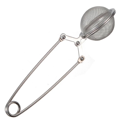 Infusor de té tipo cuchara en acero inoxidable — bola colador de malla para hojas de té, hierbas y café