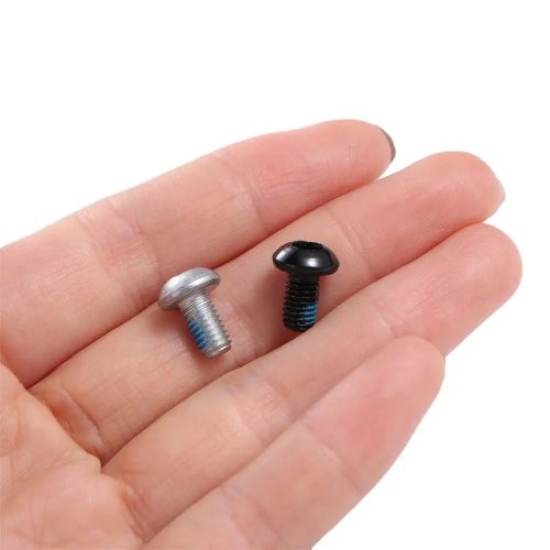 Vis de fixation de rotor de frein à disque de vélo M5*9mm Vis à six pans creux - Argent/Noir - 1 pièce