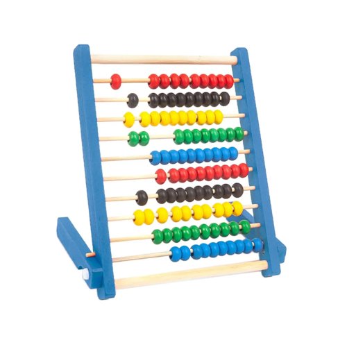 Wooden Abacus 10-Row Counting Frame – Math Beads Educational Toy for Toddlers & Kids