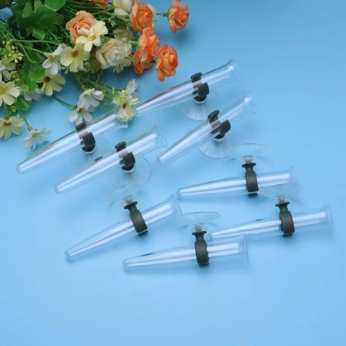 Lot de 8 tubes d'eau pour fleurs avec ventouse – fioles pour décors, bouquets frais et boxes