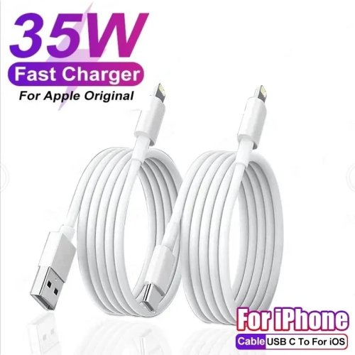Кабель USB‑C → Lightning 35W PD для швидкої зарядки та синхронізації даних для iPhone 14/13/12/11/XR/X/8/7 Plus