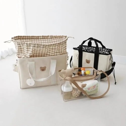 Casual Canvas Luierentas – Multifunctionele Moeder- en Maternity-tas met Hoge Capaciteit en Warmtebehoud