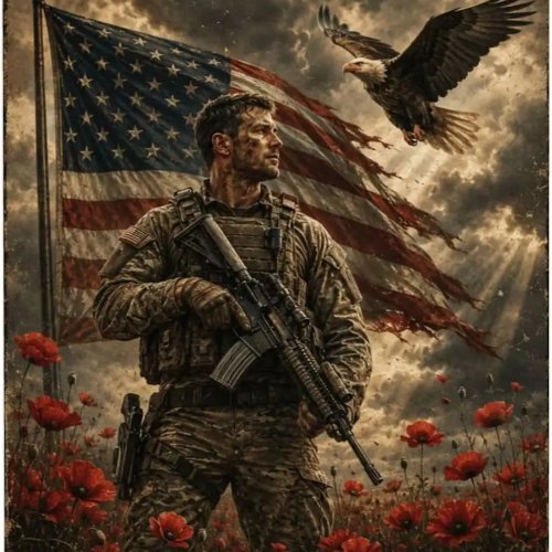 ヴィンテージブリキ看板「Veteran」愛国デザイン 30×20cm - 家庭・オフィス・ガレージ用 壁飾り