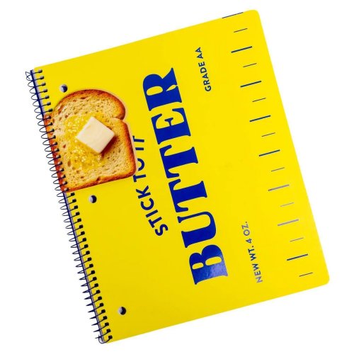 8.5"x10.5" Wide-Ruled 1-Subject Notebook with Mini Shaped Notepad