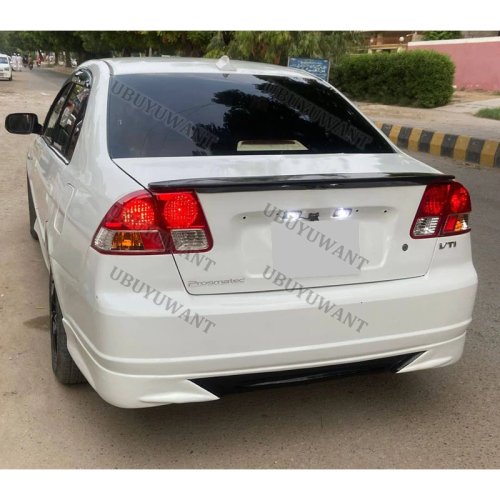 Lip cốp sau cho Honda Civic Sedan 2001-2003, ABS màu đen, kiểu nguyên bản (nhà máy)
