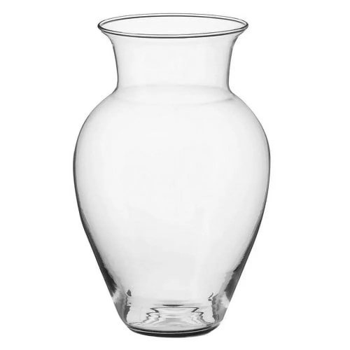 Vaso di vetro trasparente grande – Centrotavola moderno, design Spring Valley
