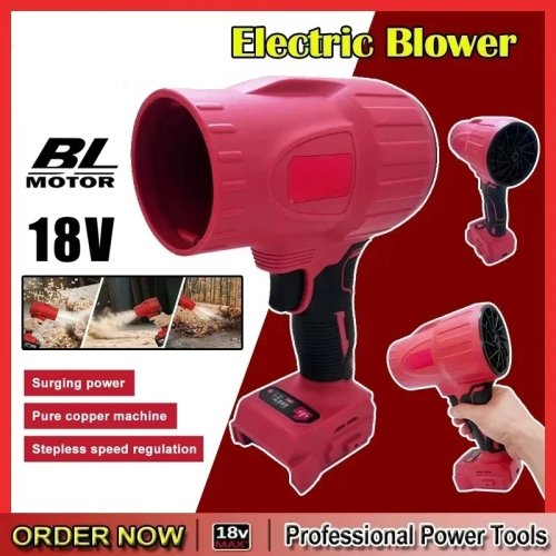 Blower Turbo Jet Nirkabel 22.000 RPM – Peniup Debu Mobil yang Kuat, Kompatibel dengan Baterai 18V/20V
