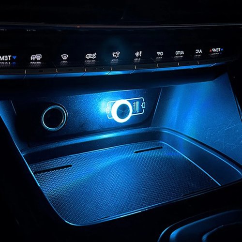 USB LED-Ambientebeleuchtung für Auto-Innenraum, mini und tragbar — Plug & Play, dekorative Lampe