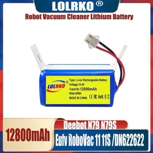 Аккумулятор 14,4В 12800mAh — замена для робота-пылесоса Conga Excellent (990/1090/1790/1990), Deebot N79S/N79/DN622, Robovac 11, Tesvor X500