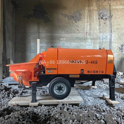 Pompa Beton berdaya tinggi, mudah digunakan, untuk pengiriman mortar jarak jauh di proyek terowongan & jembatan
