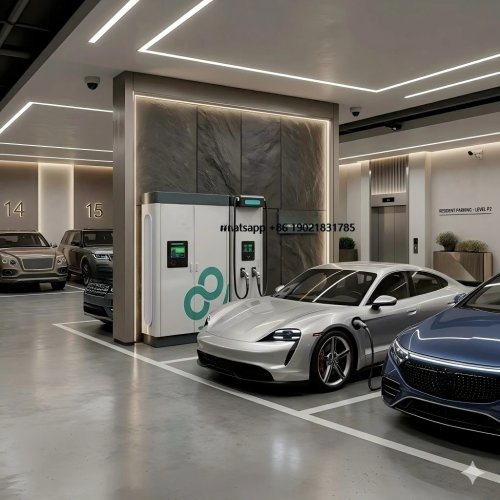 Komercyjna stacja ładowania DC 240 kW zasilana energią słoneczną — Wysokoprądowa ładowarka EV wszystko‑w‑jednym