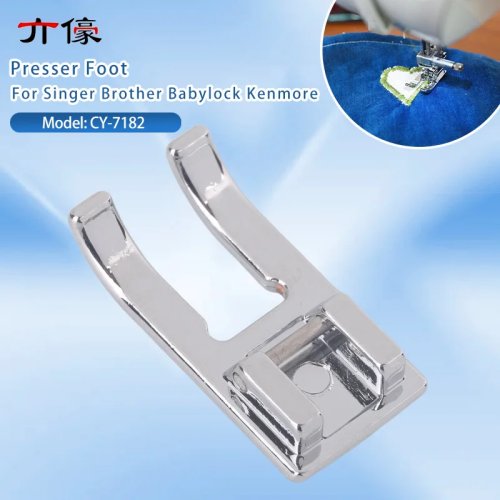 Chân vịt đạp đế hở dạng snap-on dành cho máy may trục thấp, tương thích với Singer, Brother, Babylock, Kenmore