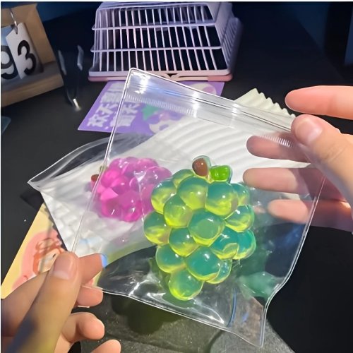 Розтяжний squishy «Виноград» — повільне відновлення, мʼяка іграшка для стискання, сенсорна антистресова