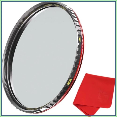 X4 Filtre polarisant circulaire CPL 77 mm — Verre Schott B270, traitement nano MRC16, étanche aux intempéries, garantie 25 ans