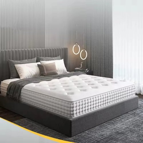 Ортопедический гипоаллергенный матрас из латекса и memory foam с независимыми пружинами (pocket) — Размеры: односпальный/полуторный/двуспальный/queen