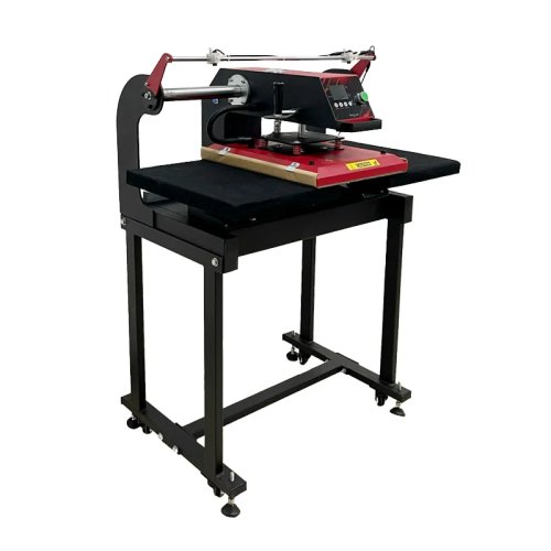 Máy ép nhiệt khí nén 38×38 cm 2 trạm làm việc cho in DTF lên áo thun