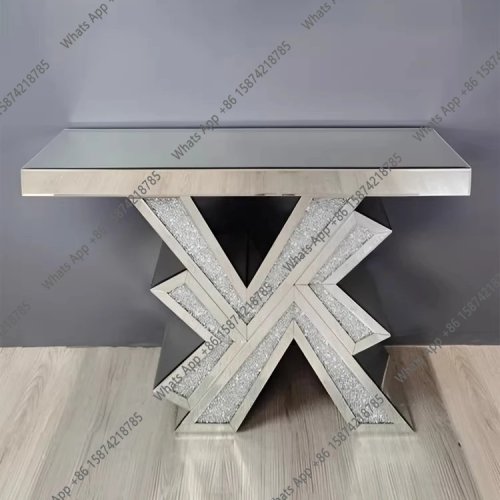 Tủ/bàn lối vào có gương phong cách châu Âu — Bàn console hiện đại trang trí cho sảnh, khách sạn, clubhouse