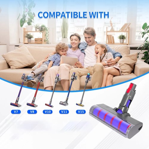 Wymienna miękka szczotka rolkowa do Dyson V7/V8/V10/V11/V15 – z napędem bezpośrednim