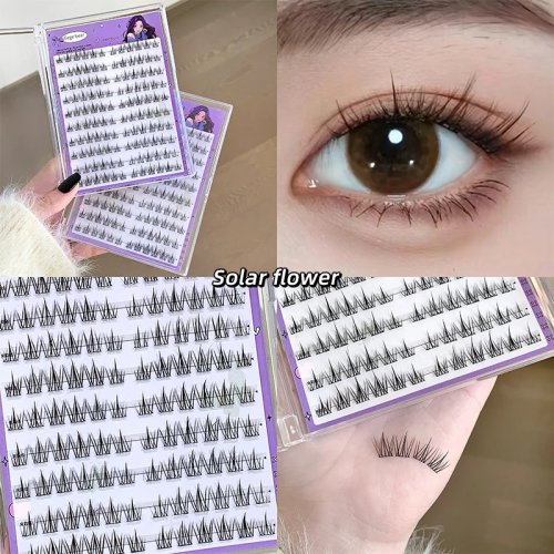 Gege Bear Wimpern, kleberfrei (selbstklebend) — lang, dicht, 'Solar-System' Look