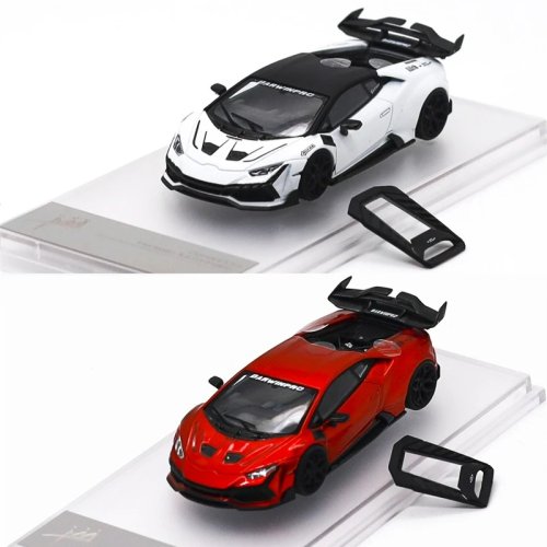 Modellino KING MODEL 1:64 DarwinPRO Lamborghini Huracán in die-cast - Rosso/Bianco