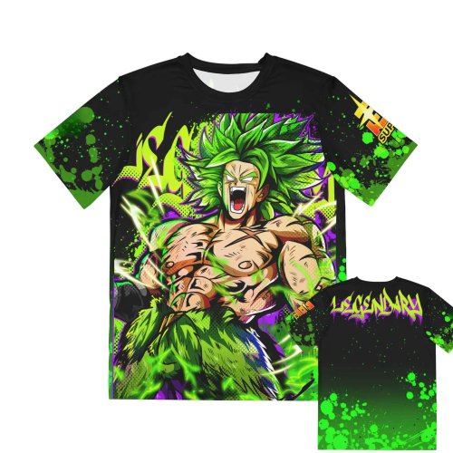 Goku (Saiyan) Anime T‑Shirt – Unisex, große Größen, lockere Passform, Kurzarm, Casual