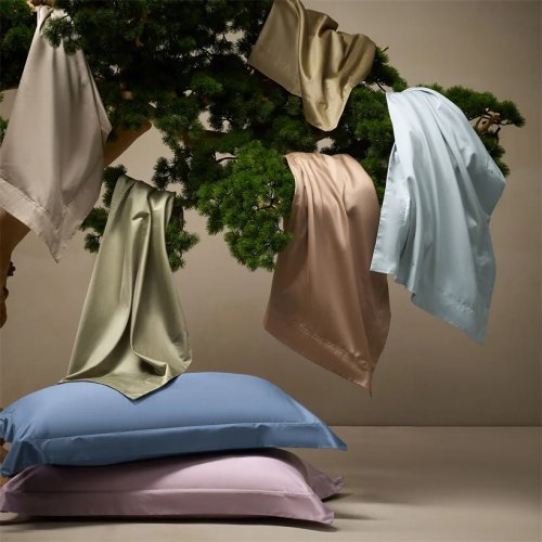 Sarung Bantal 100% Katun Mesir Serat Panjang 1600TC, Tenunan Satin Sutra, Kualitas Hotel Mewah