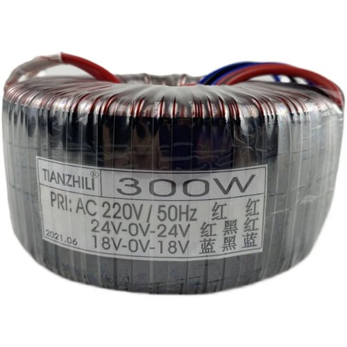 Trasformatore toroidale 300 VA 220V → 2×24V e 2×18V per alimentazione amplificatore audio, personalizzabile