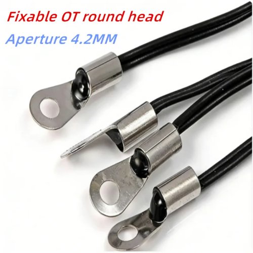 Cảm biến nhiệt NTC độ chính xác 1% (5K/10K/15K/20K/50K/100K/200K) đầu tròn, dây dẫn và tai cố định M4