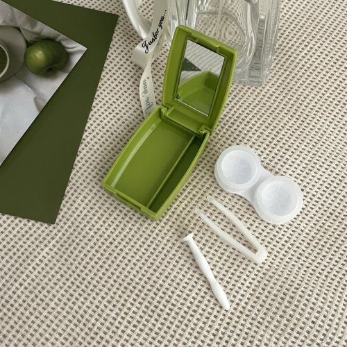 Hộp Đựng Kính Áp Tròng Hình Chữ Nhật Di Động - Khay Kính Không Mùi Cho Túi Văn Phòng và Túi Xách Tay